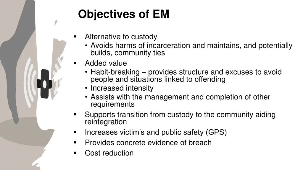 objectives of em