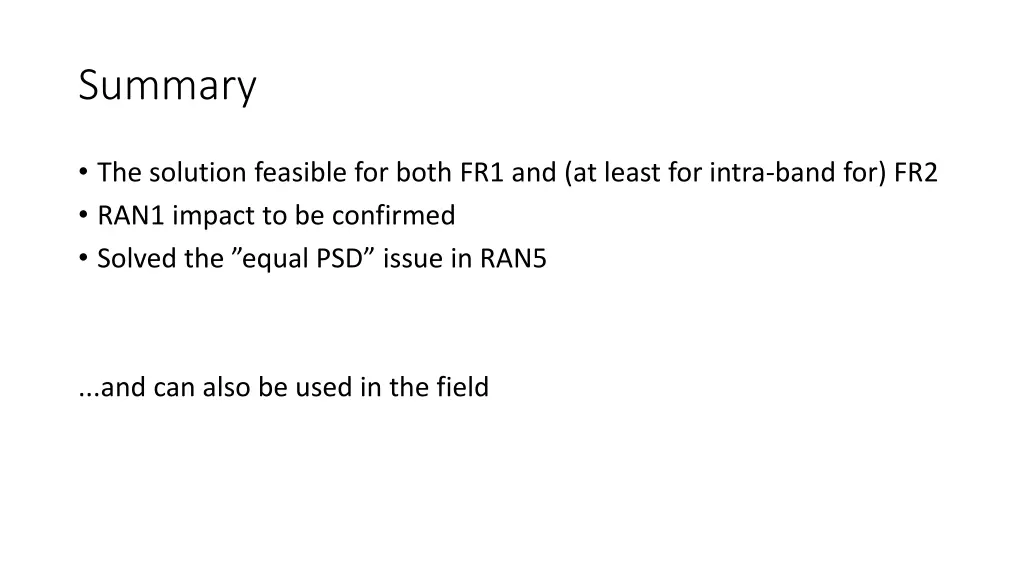 summary
