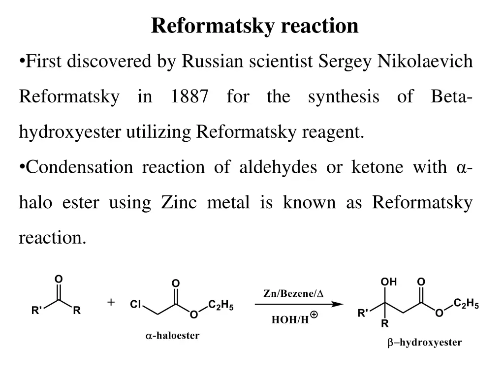 reformatsky reaction