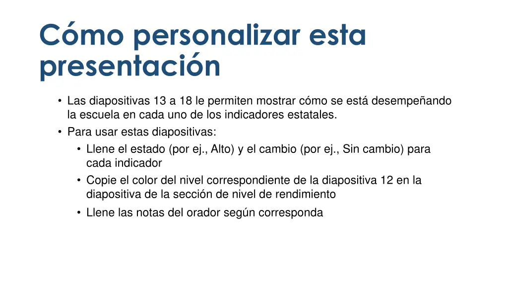 c mo personalizar esta presentaci n