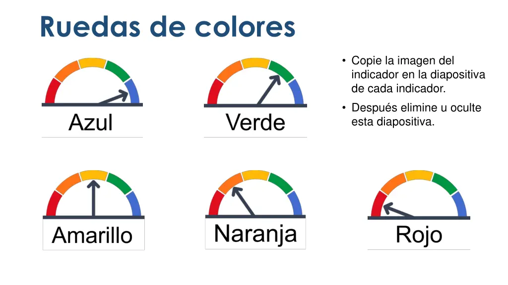 ruedas de colores