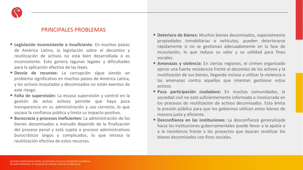principales problemas