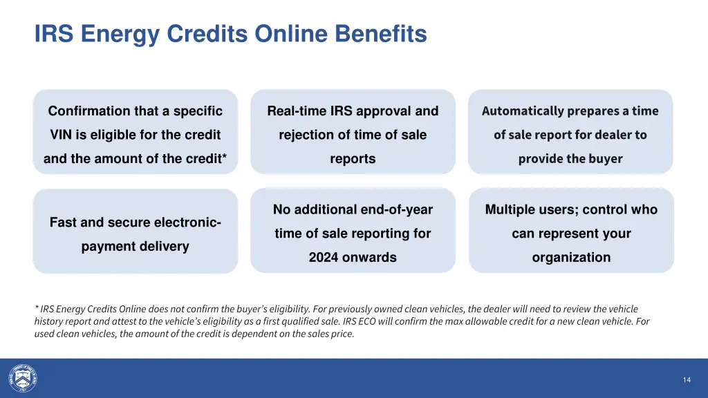 irs energy credits online benefits