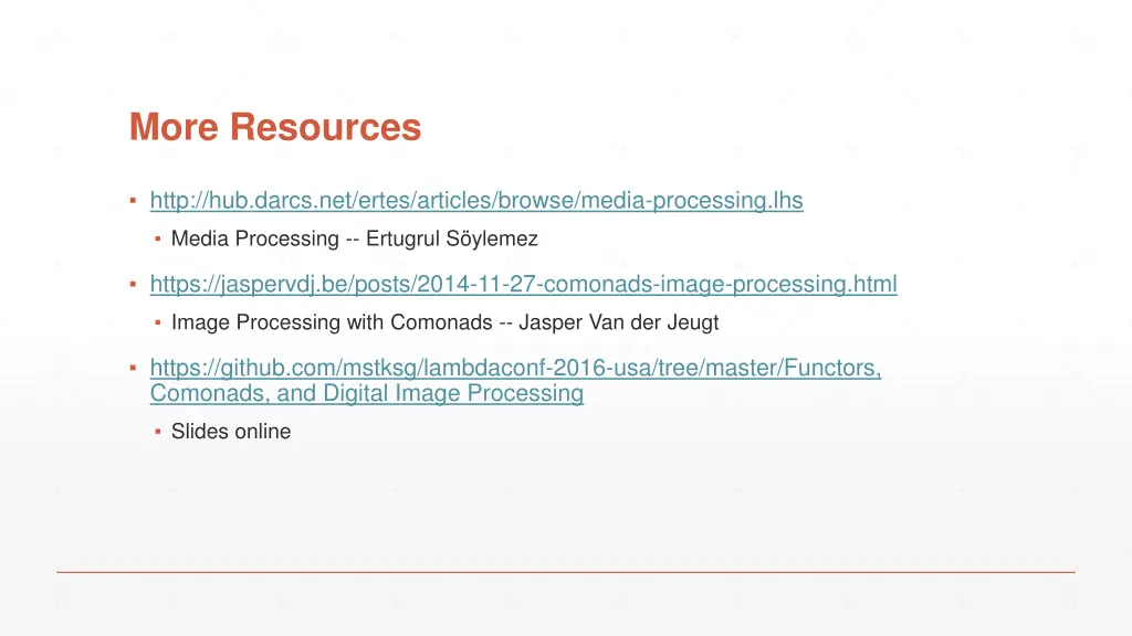 more resources