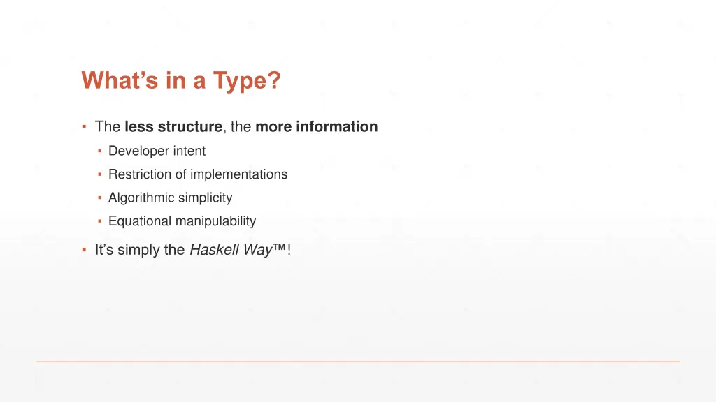 what s in a type