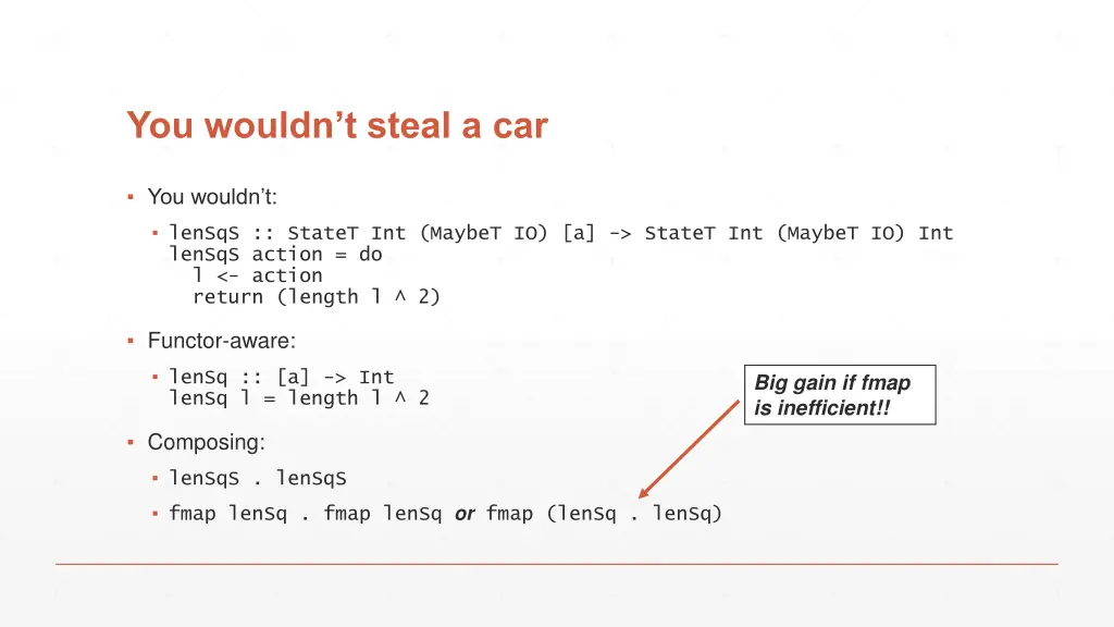 you wouldn t steal a car