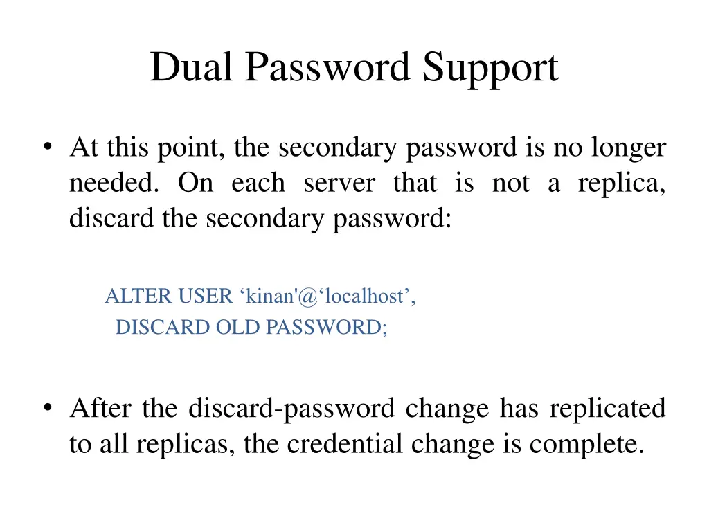 dual password support 3