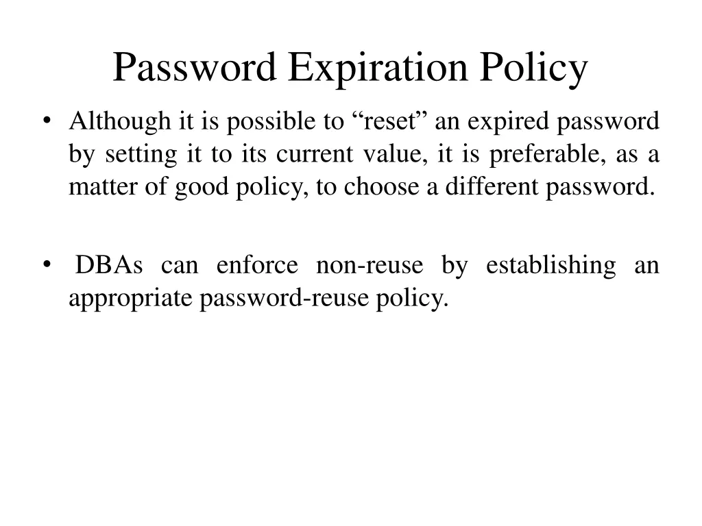 password expiration policy 5