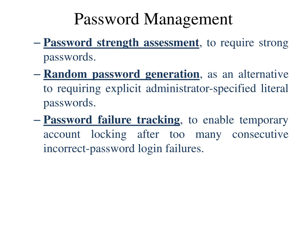 password management