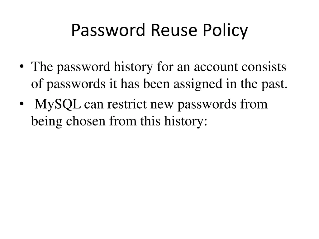 password reuse policy 1