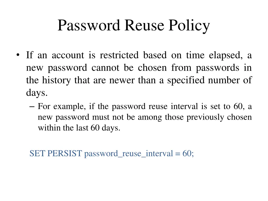 password reuse policy 3