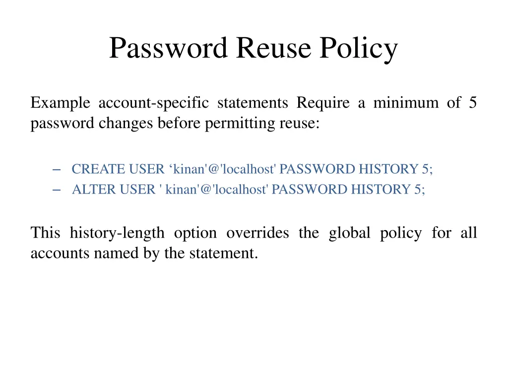 password reuse policy 5