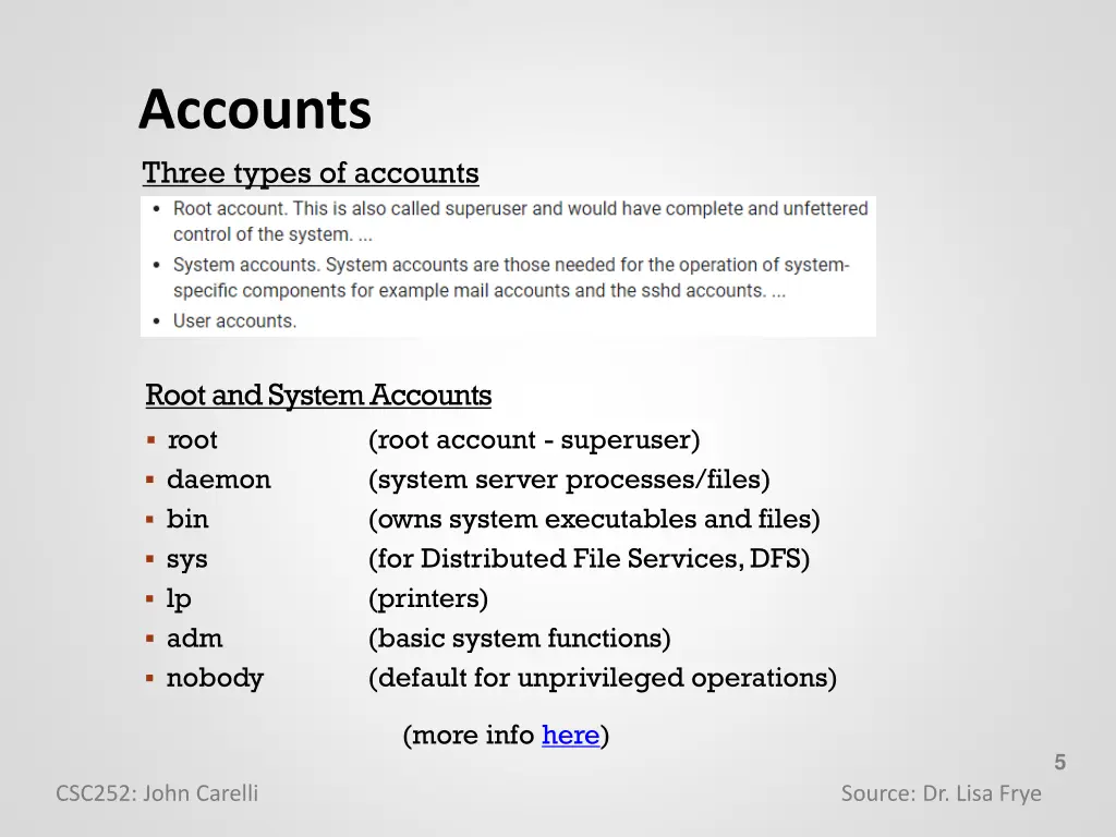 accounts three types of accounts