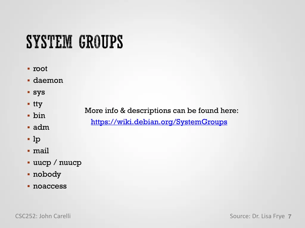 root daemon sys tty bin adm lp mail uucp nuucp