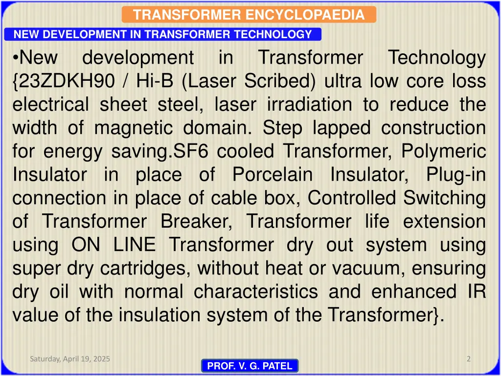 transformer encyclopaedia