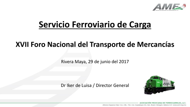 servicio ferroviario de carga