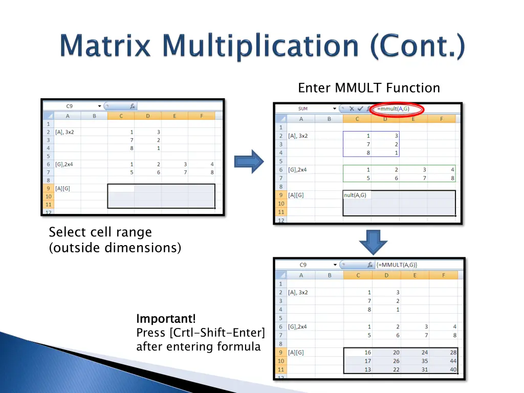 enter mmult function