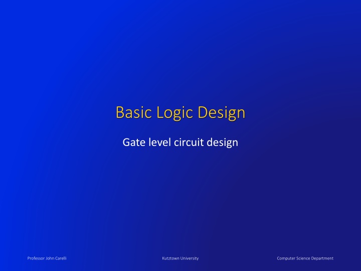basic logic design