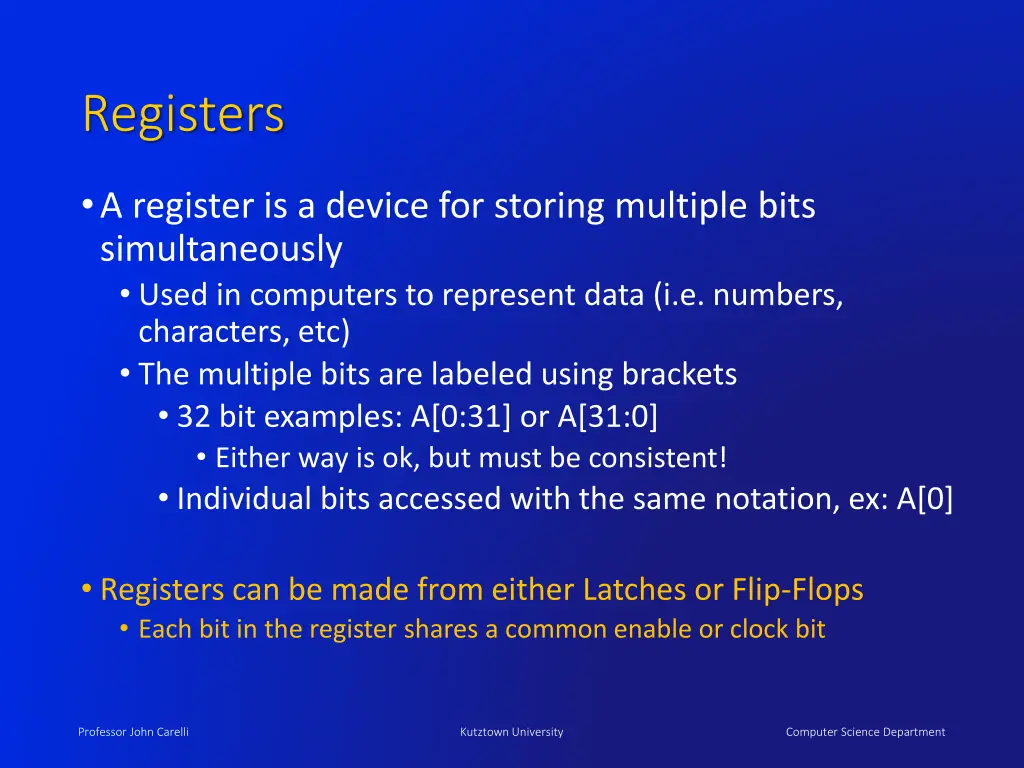 registers