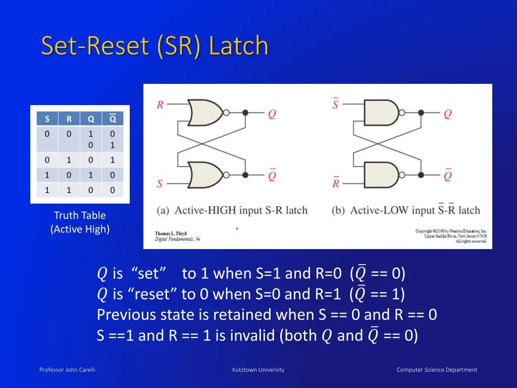 set reset sr latch