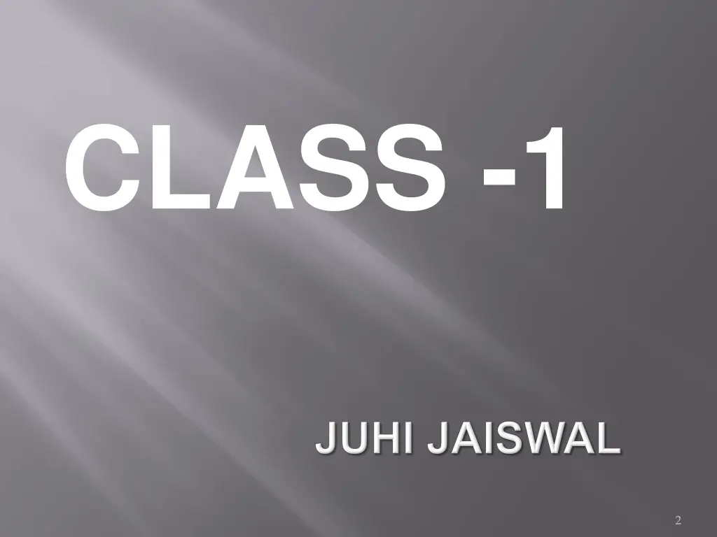class 1