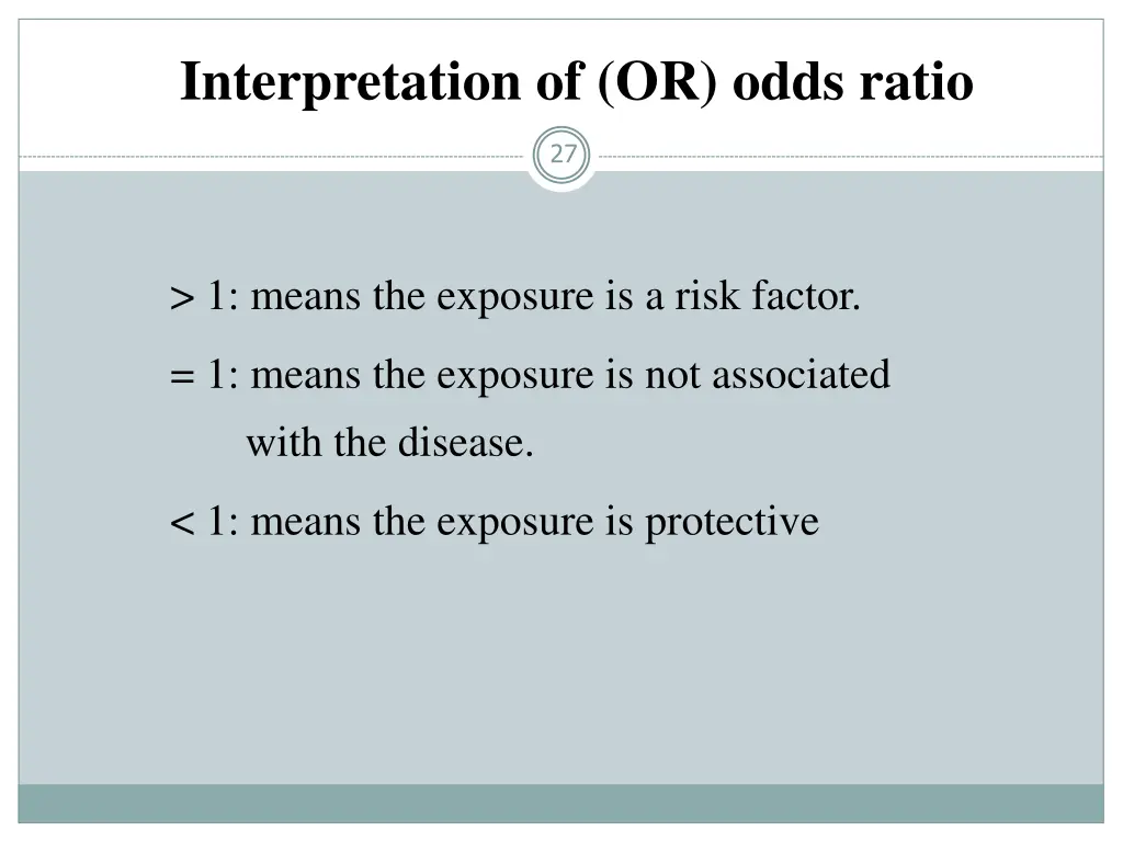 interpretation of or odds ratio