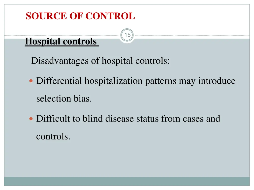 source of control