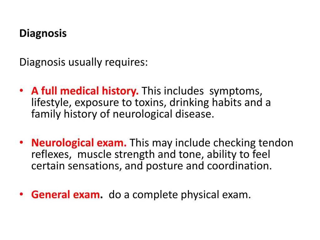 diagnosis