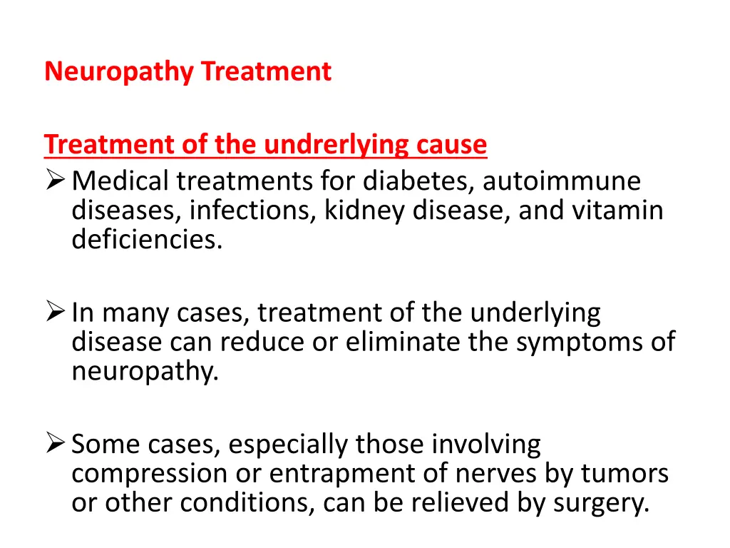 neuropathy treatment