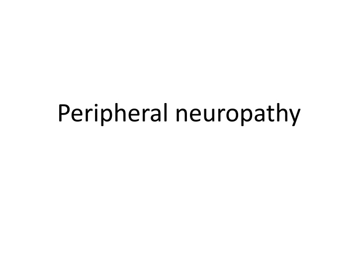 peripheral neuropathy