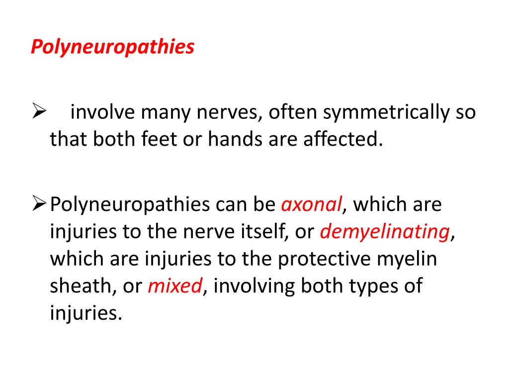 polyneuropathies