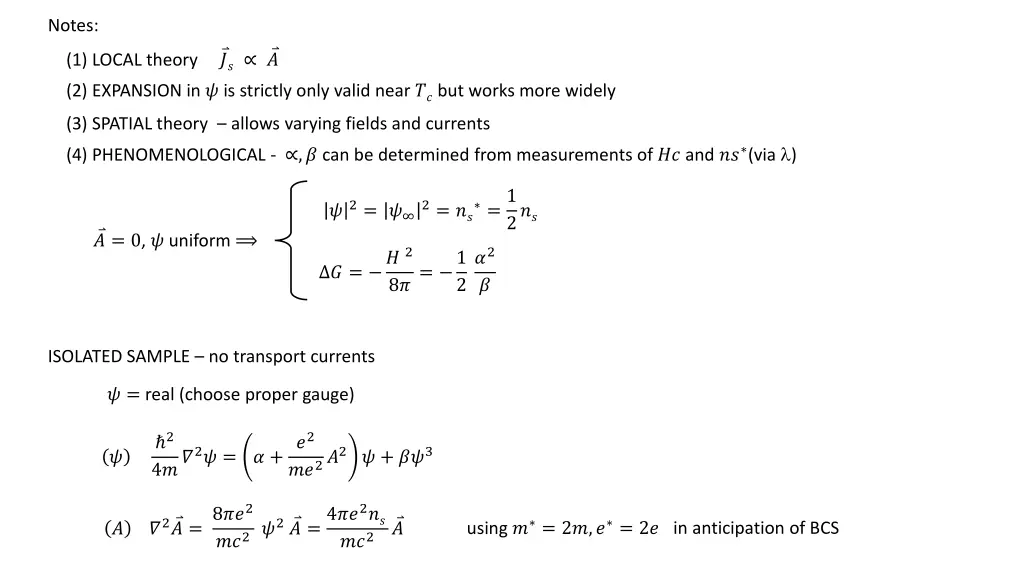 notes