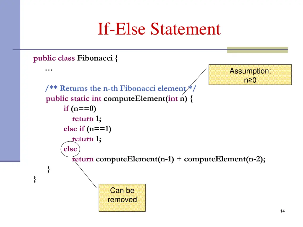 if else statement