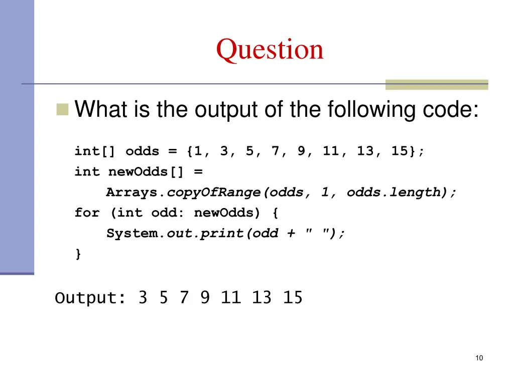 question