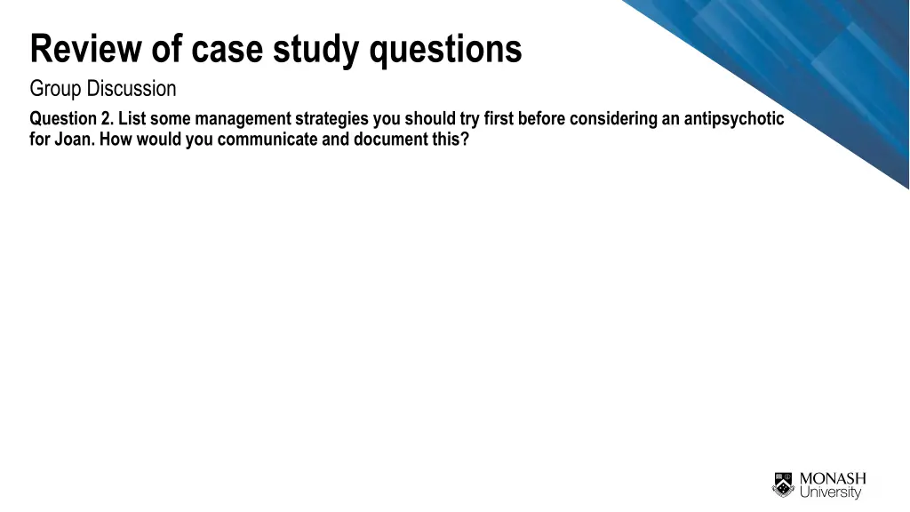 review of case study questions 2