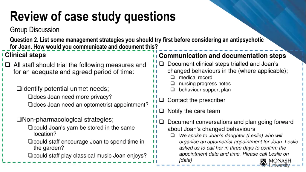 review of case study questions 3