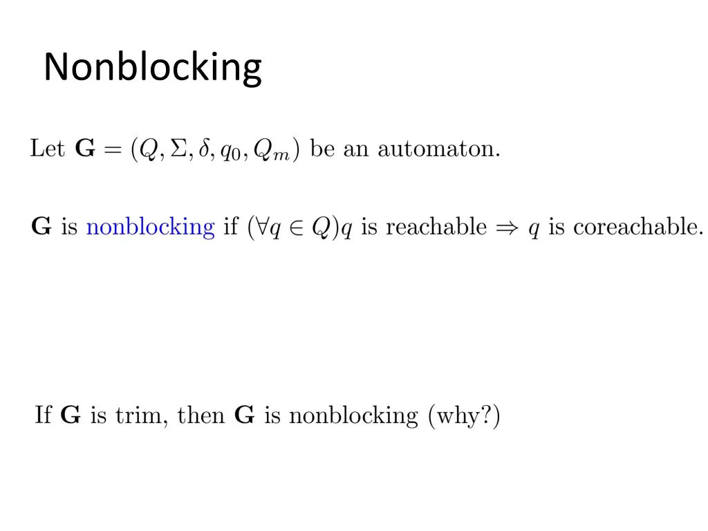 nonblocking