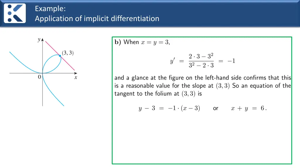 example application of implicit differentiation 3