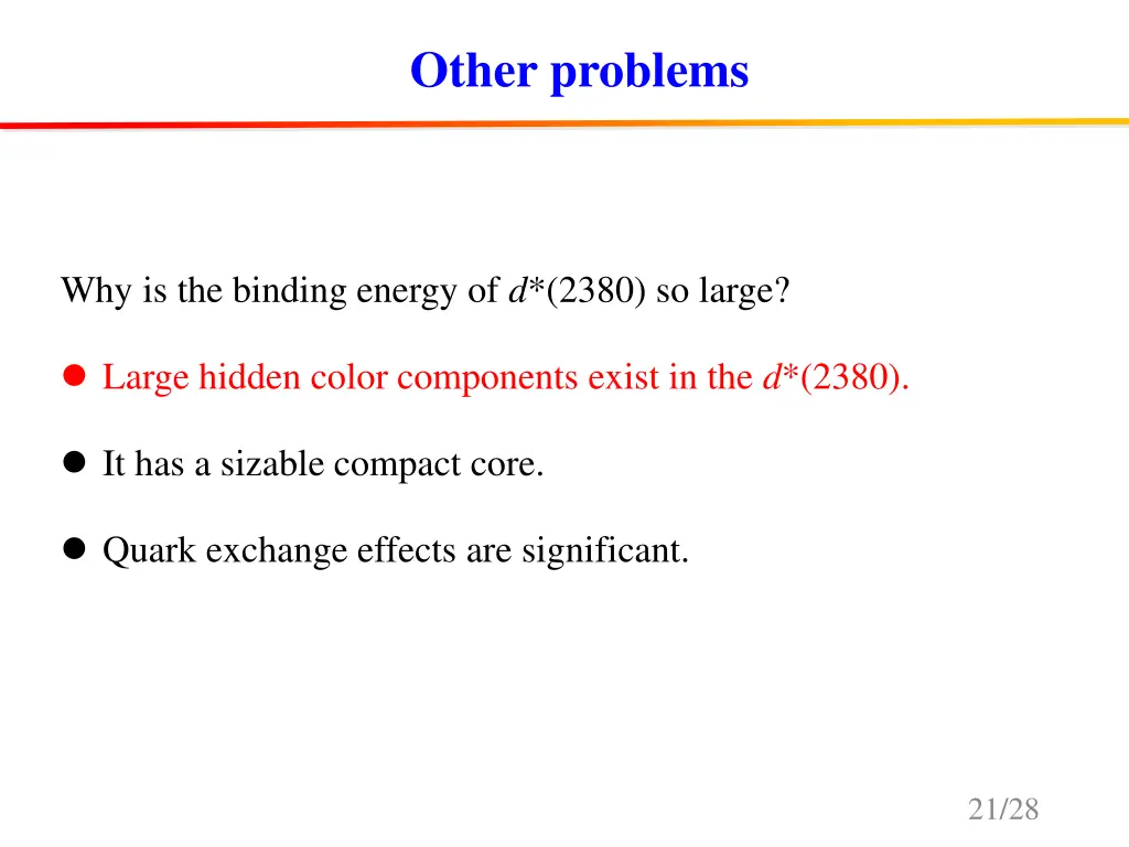 other problems