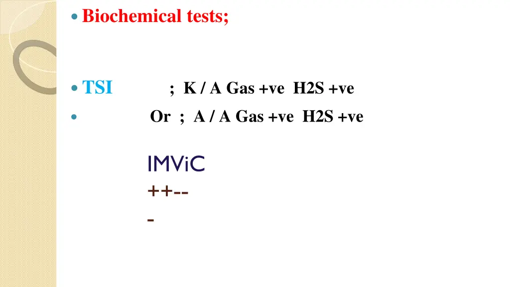 biochemical tests