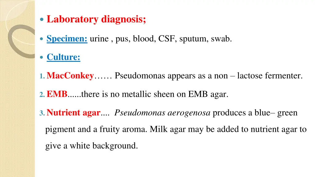 laboratory diagnosis