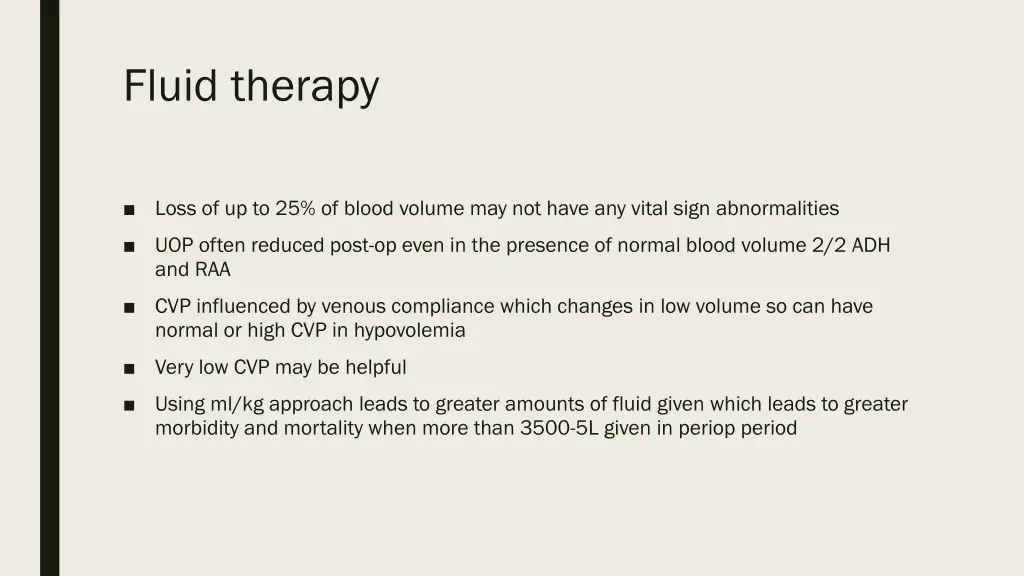 fluid therapy