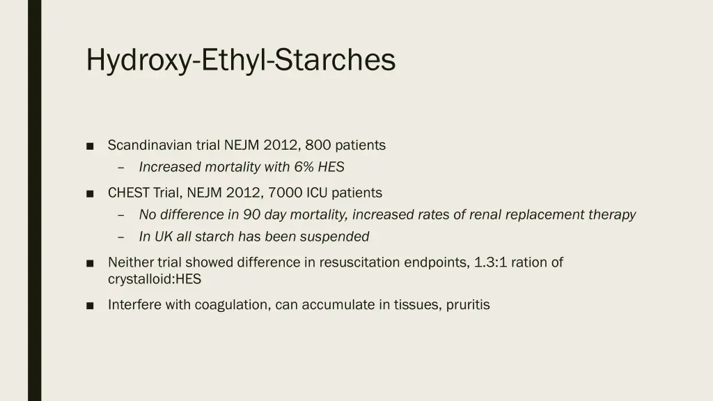 hydroxy ethyl starches