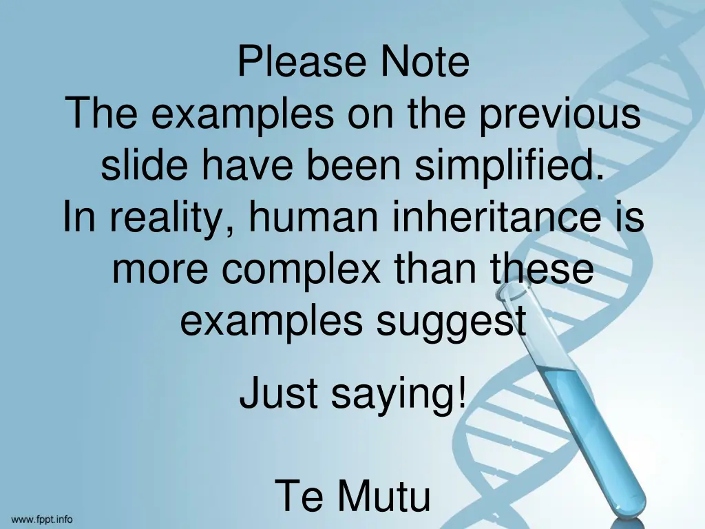 please note
