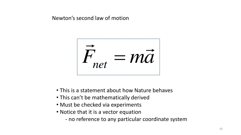 newton s second law of motion 1