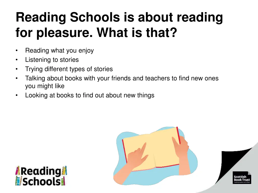 reading schools is about reading for pleasure