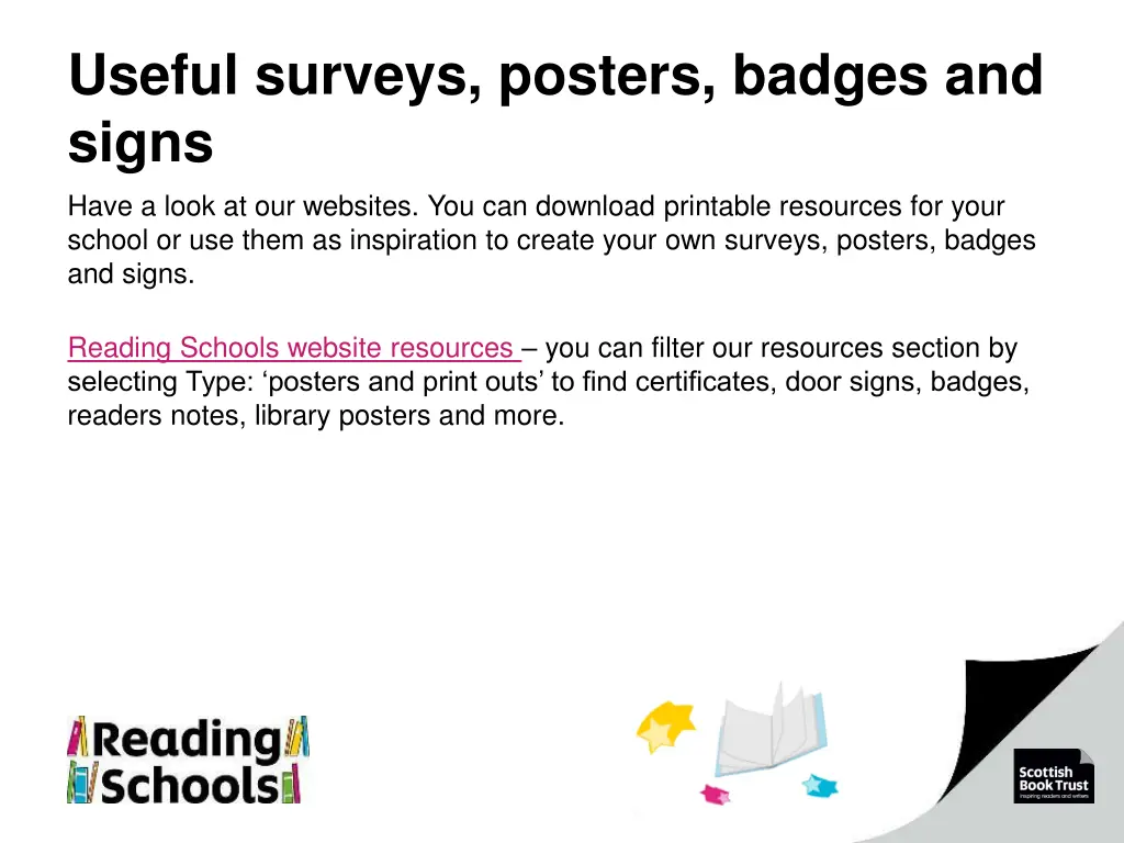 useful surveys posters badges and signs have