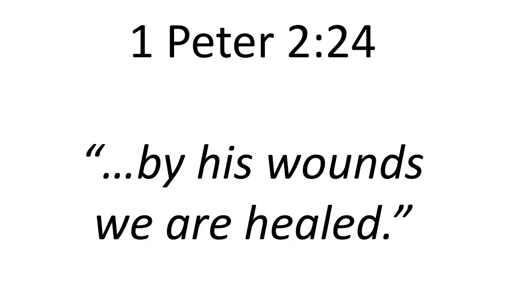 1 peter 2 24
