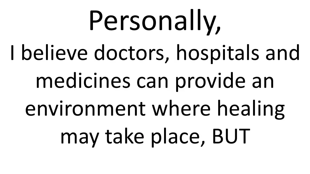 personally
