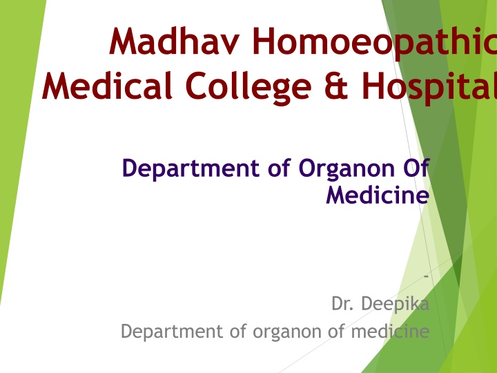 madhav homoeopathic medical college hospital